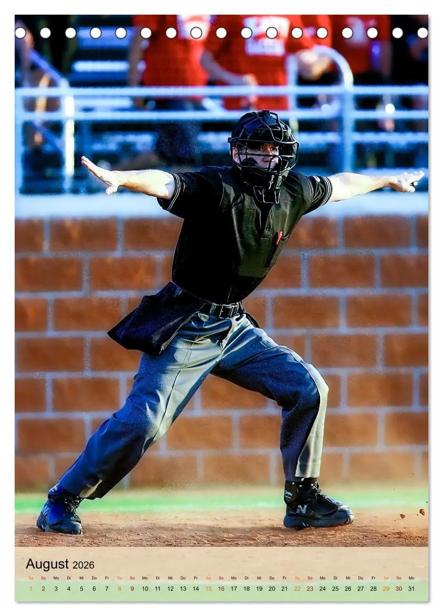Bild: 9783516332483 | Baseball Power (Tischkalender 2026 DIN A5 hoch), CALVENDO...