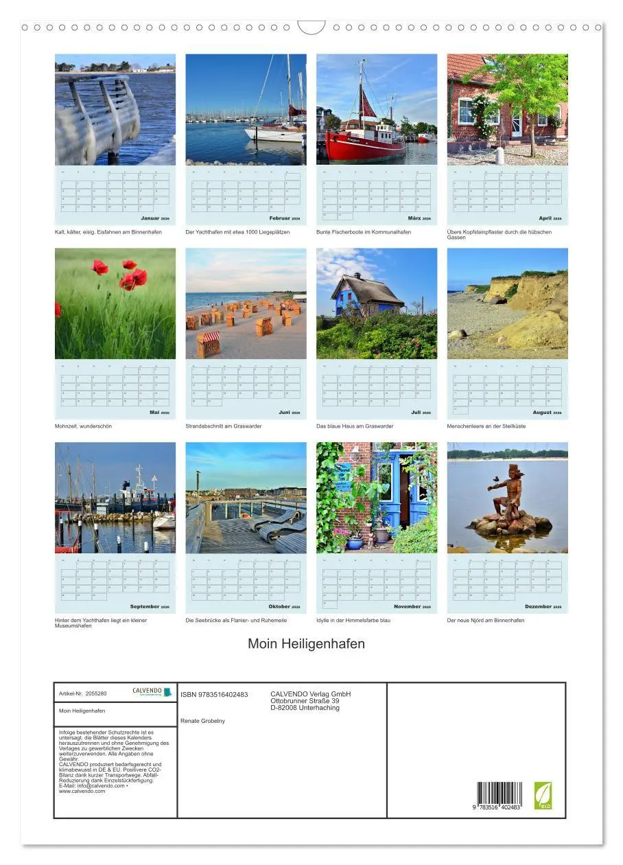 Bild: 9783516402483 | Moin Heiligenhafen (Wandkalender 2026 DIN A2 hoch), CALVENDO...