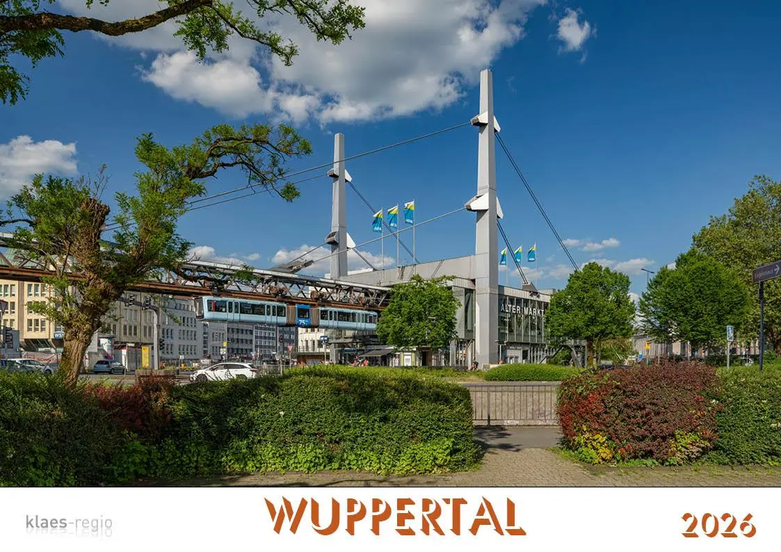 Cover: 9783965352483 | Wuppertal 2026 Bildkalender A4 Spiralbindung | Holger Klaes | Kalender