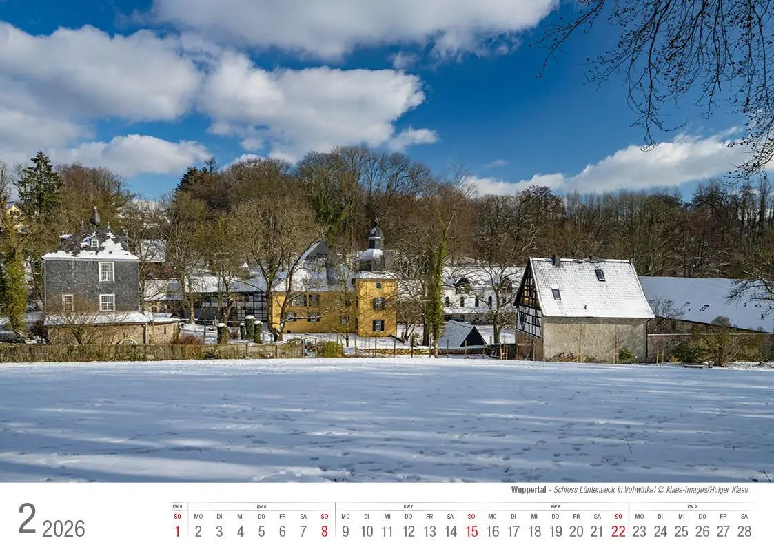 Bild: 9783965352483 | Wuppertal 2026 Bildkalender A4 Spiralbindung | Holger Klaes | Kalender
