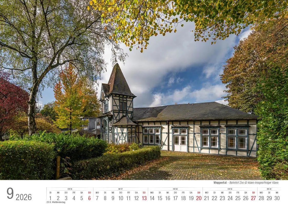 Bild: 9783965352483 | Wuppertal 2026 Bildkalender A4 Spiralbindung | Holger Klaes | Kalender