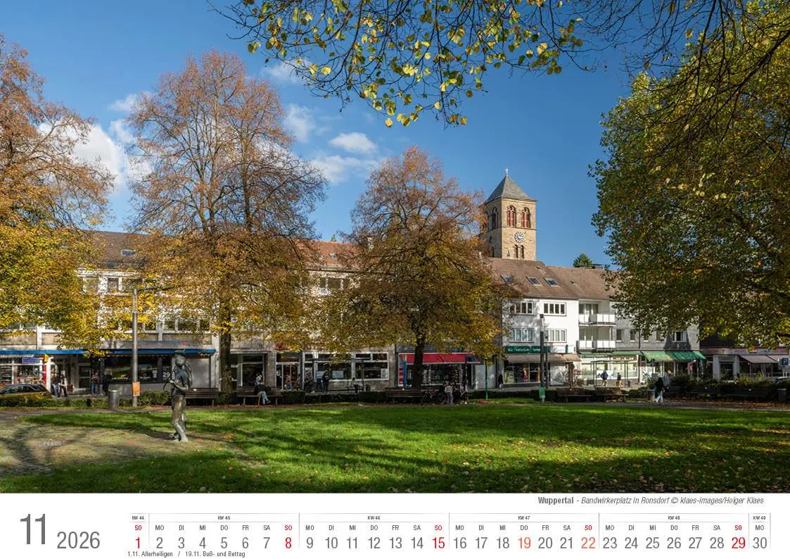 Bild: 9783965352483 | Wuppertal 2026 Bildkalender A4 Spiralbindung | Holger Klaes | Kalender