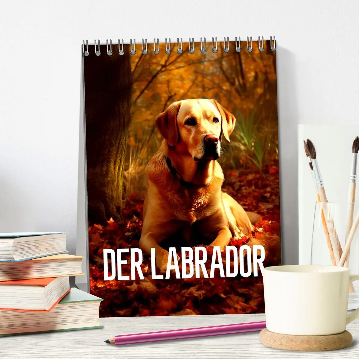 Bild: 9783516322583 | Der Labrador (Tischkalender 2026 DIN A5 hoch), CALVENDO Monatskalender