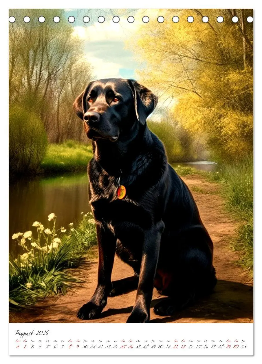 Bild: 9783516322583 | Der Labrador (Tischkalender 2026 DIN A5 hoch), CALVENDO Monatskalender