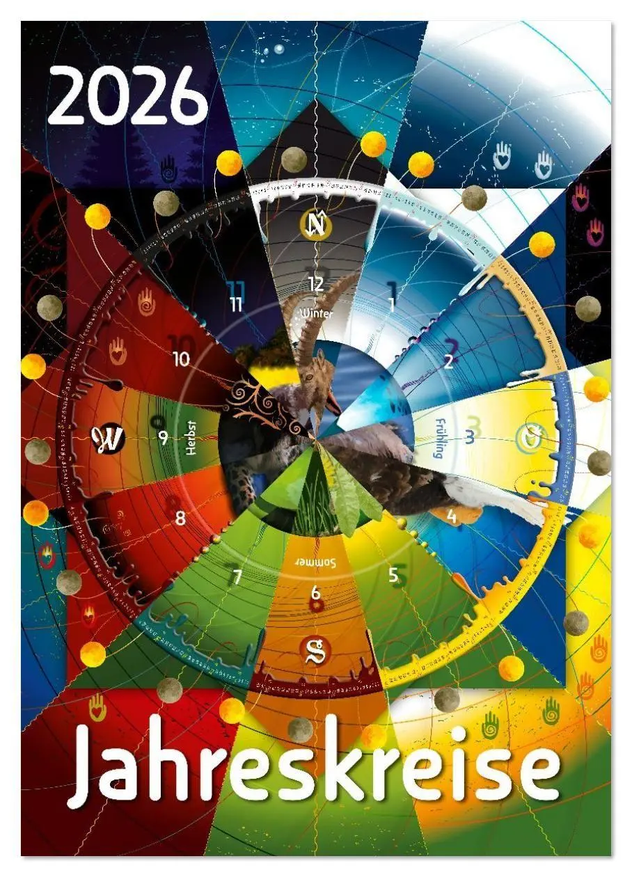 Cover: 9783516632583 | Jahreskreise (Wandkalender 2026 DIN A2 hoch), CALVENDO Monatskalender