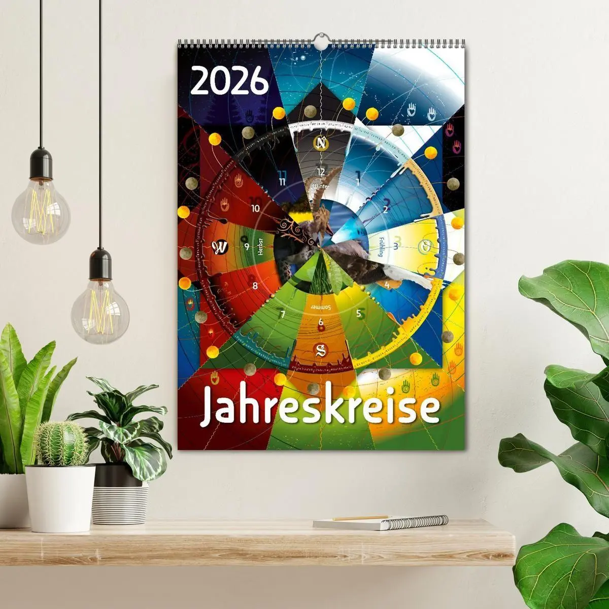 Bild: 9783516632583 | Jahreskreise (Wandkalender 2026 DIN A2 hoch), CALVENDO Monatskalender