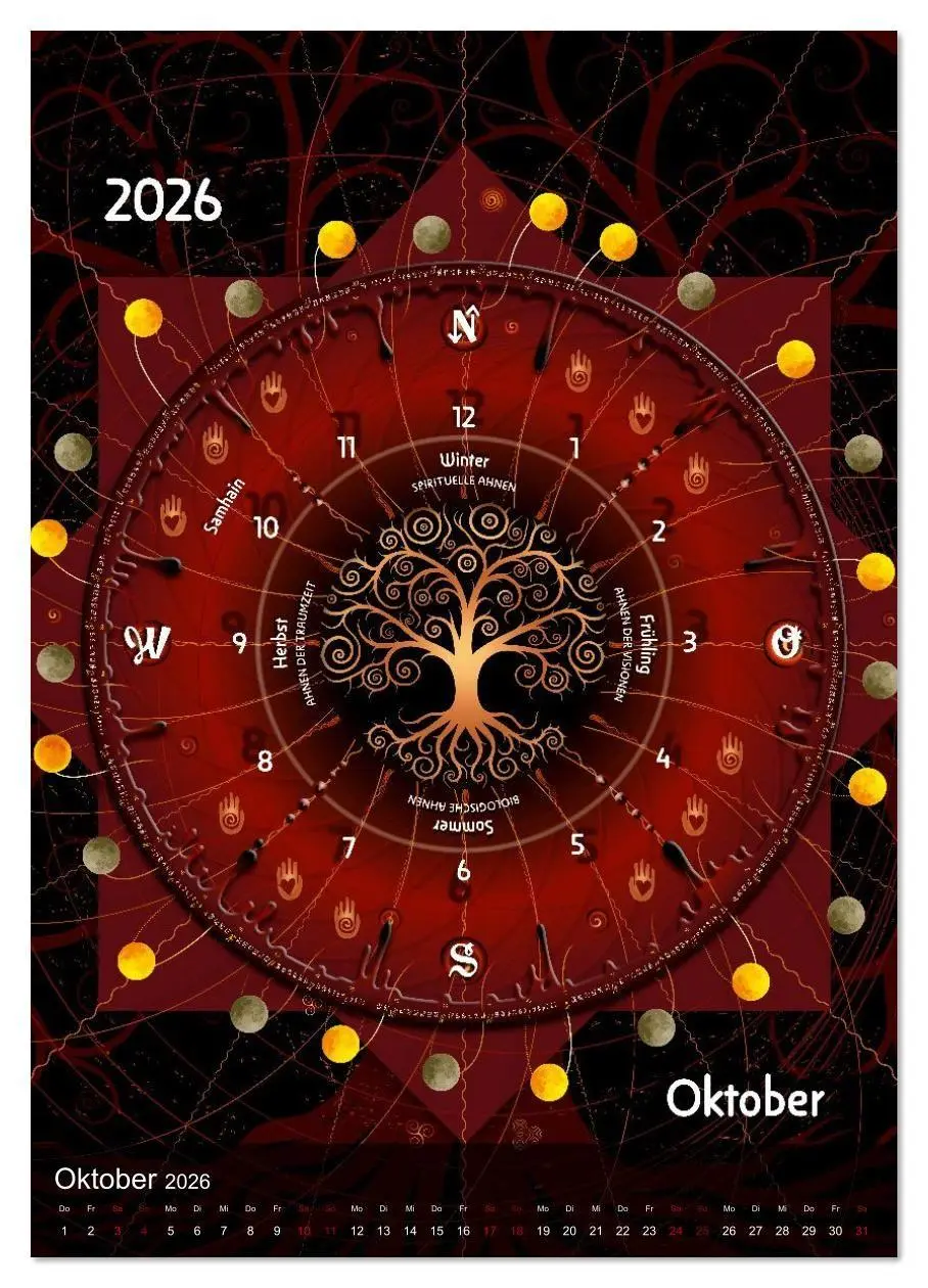 Bild: 9783516632583 | Jahreskreise (Wandkalender 2026 DIN A2 hoch), CALVENDO Monatskalender