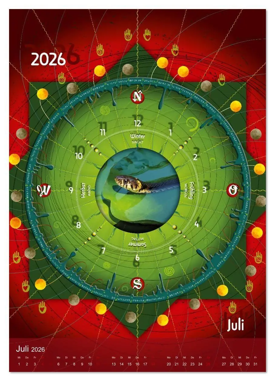 Bild: 9783516632583 | Jahreskreise (Wandkalender 2026 DIN A2 hoch), CALVENDO Monatskalender