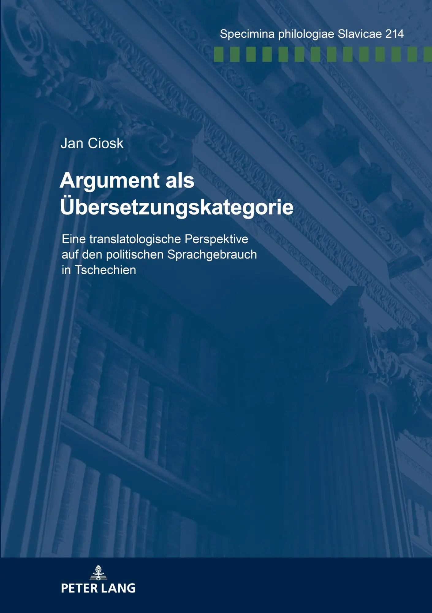 Cover: 9783631922583 | Argument als Übersetzungskategorie | Jan Ciosk | Taschenbuch | Deutsch