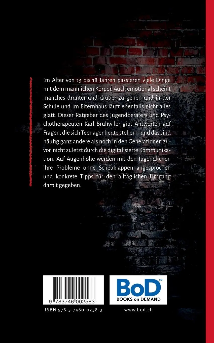 Rückseite: 9783746002583 | Auf dem Weg zum Mann | Karl Brühwiler | Taschenbuch | 84 S. | Deutsch