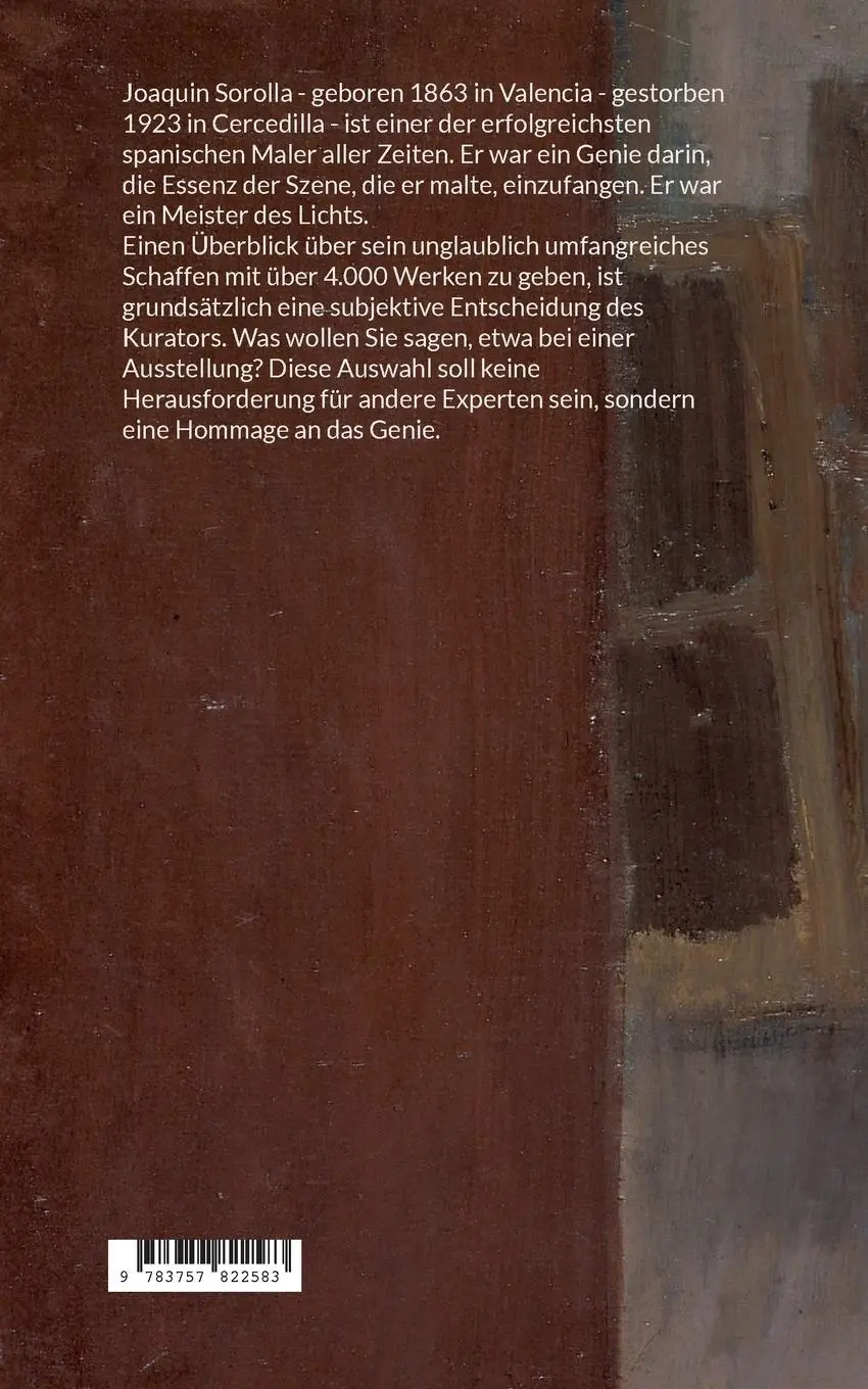 Rückseite: 9783757822583 | Joaquin Sorolla Maler | Cristina Berna (u. a.) | Taschenbuch | 370 S.