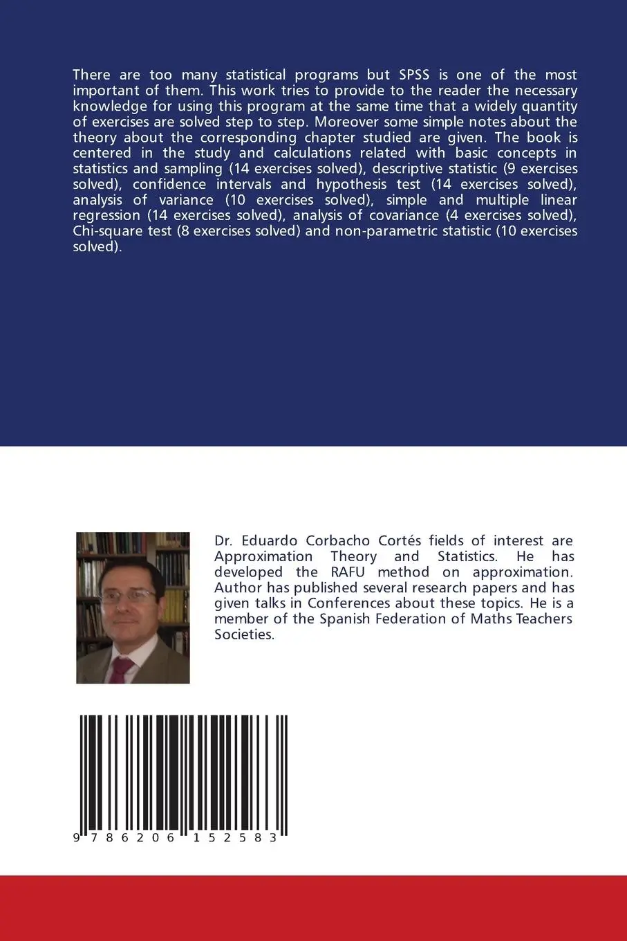 Rückseite: 9786206152583 | Data Analysis in Scientific Research with SPSS | Eduardo Corbacho