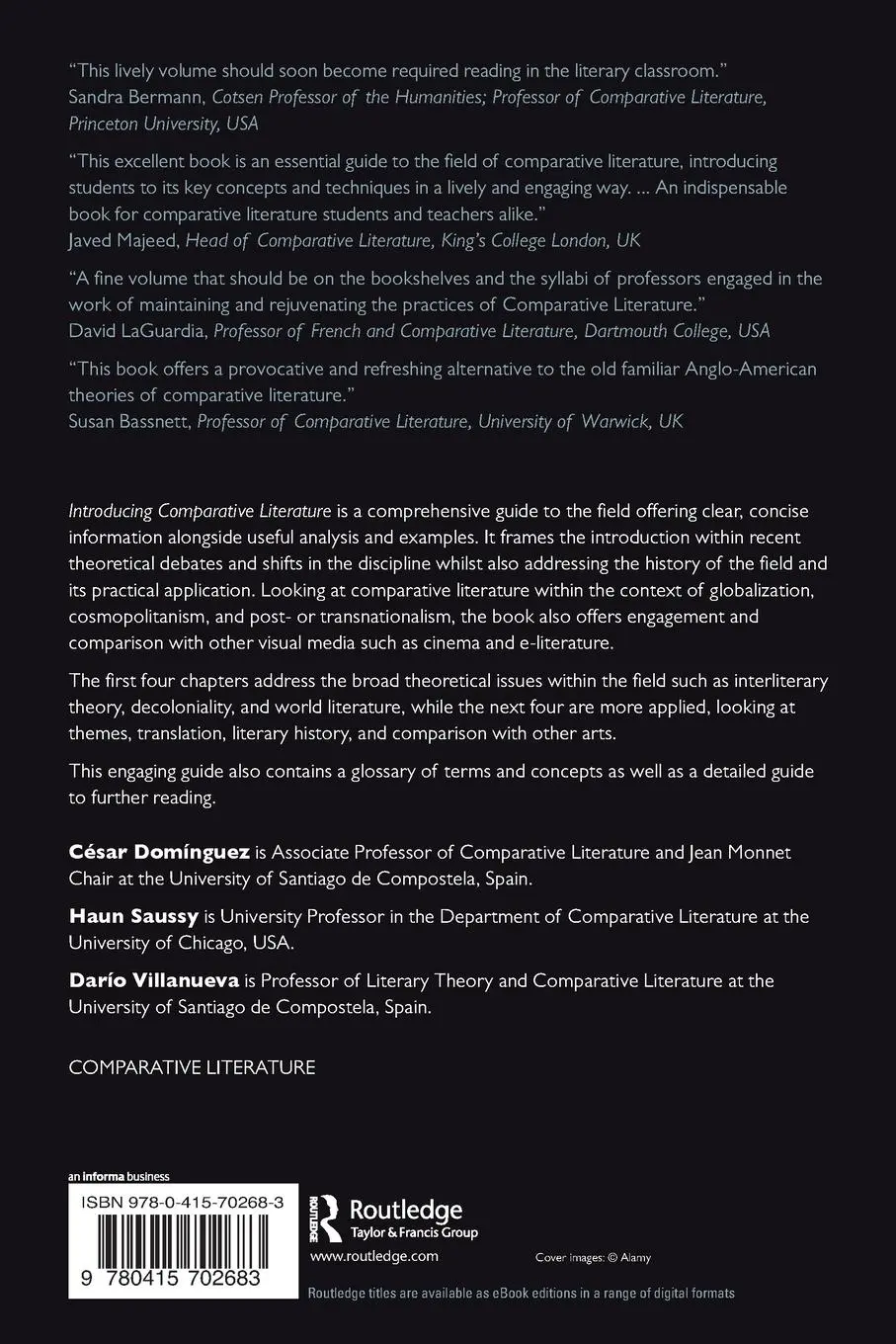 Rückseite: 9780415702683 | Introducing Comparative Literature | New Trends and Applications