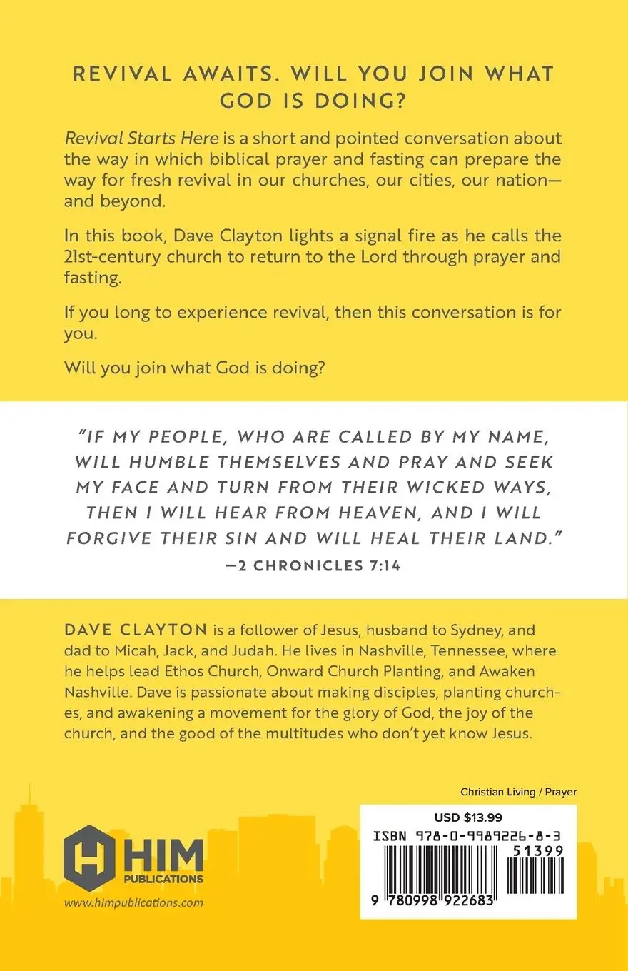 Rückseite: 9780998922683 | Revival Starts Here | Dave Clayton | Taschenbuch | Englisch | 2019