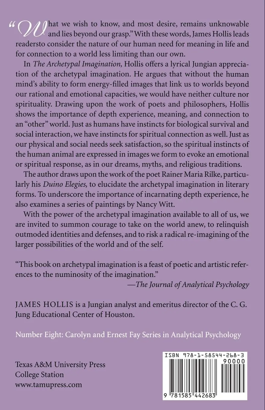 Rückseite: 9781585442683 | The Archetypal Imagination | James Hollis | Taschenbuch | Englisch