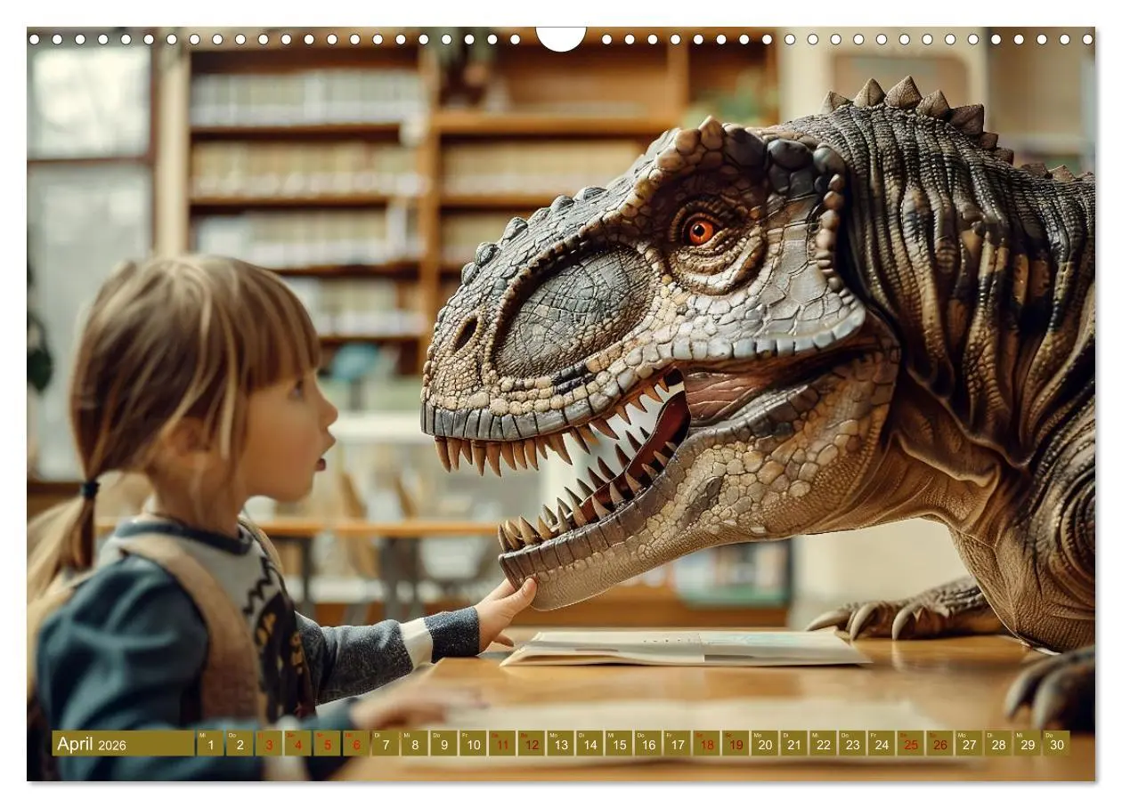 Bild: 9783457392683 | Wie wäre es mit einem Dinosaurier als Haustier? (Wandkalender 2026...
