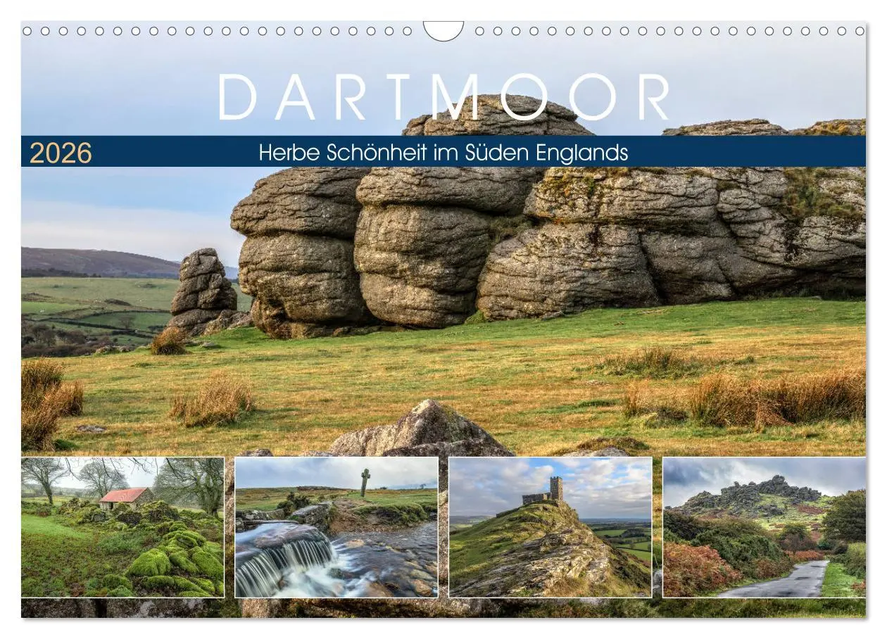 Cover: 9783457842683 | Dartmoor, herbe Schönheit im Süden Englands (Wandkalender 2026 DIN...