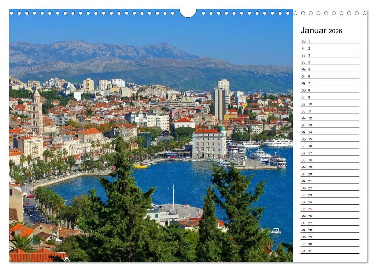 Bild: 9783516002683 | Split - Metropole Dalmatiens (Wandkalender 2026 DIN A3 quer),...