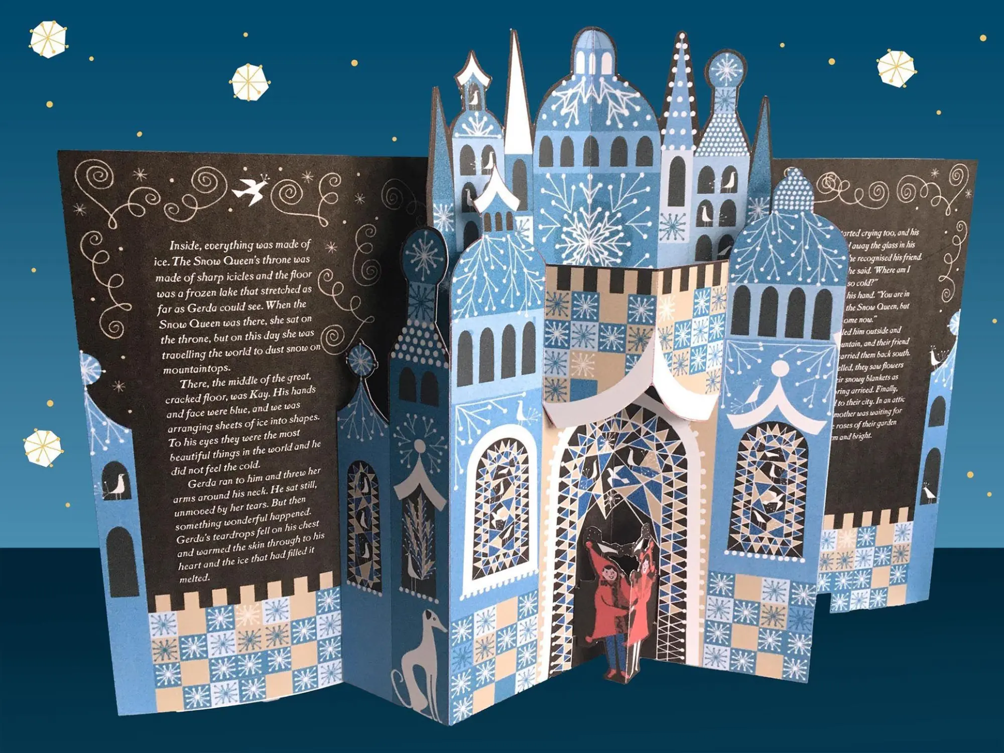 Bild: 9783745932683 | Die Schneekönigin - Zauberhaftes Pop-up Märchenbuch | Lesley Barnes