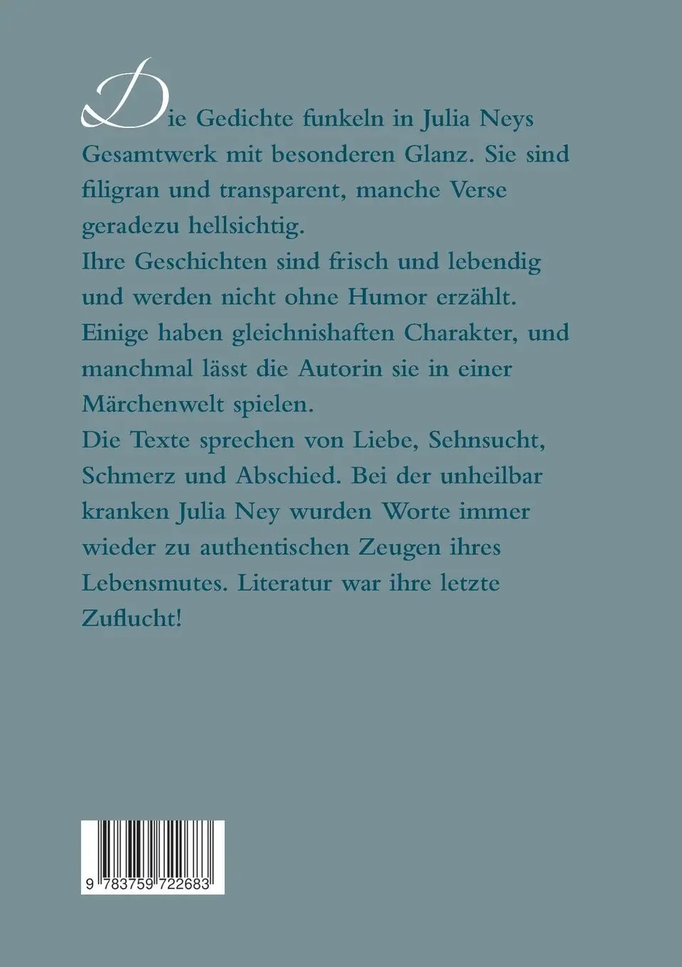 Rückseite: 9783759722683 | Schwarze Schatten am bunten Horizont | Gedichte und Geschichten | Ney