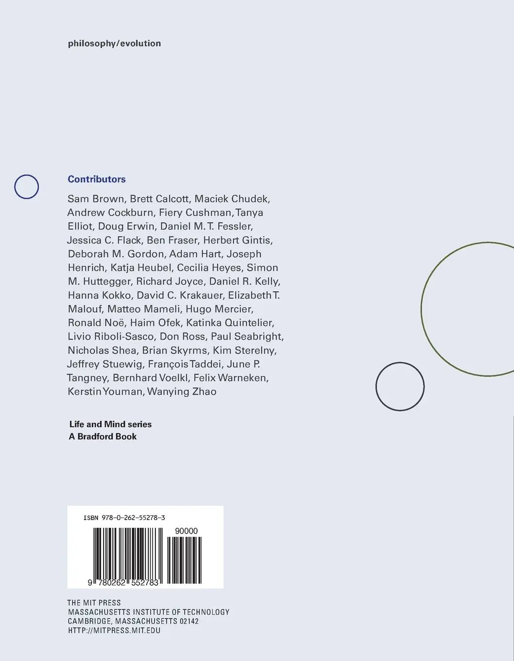 Rückseite: 9780262552783 | Cooperation and Its Evolution | Kim Sterelny (u. a.) | Taschenbuch