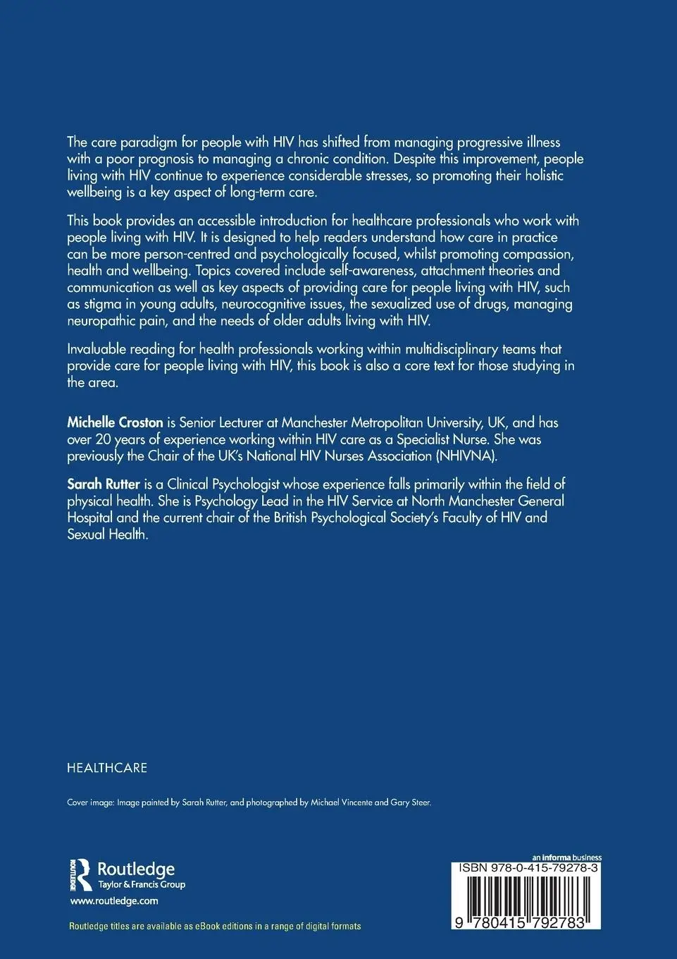 Rückseite: 9780415792783 | Psychological Perspectives in HIV Care | Michelle Croston (u. a.)