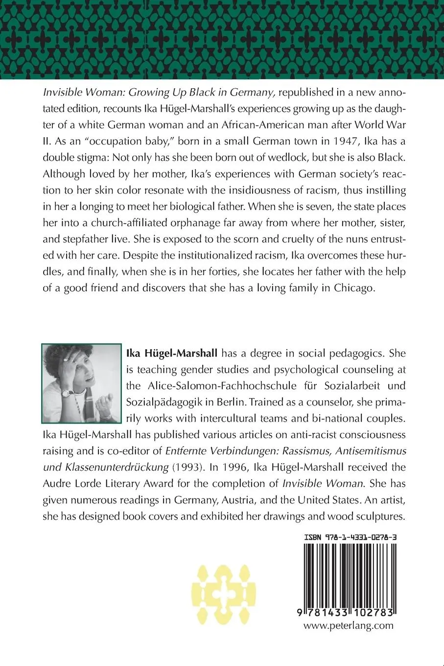 Rückseite: 9781433102783 | Invisible Woman | Growing Up Black in Germany | Ika Hügel-Marshall