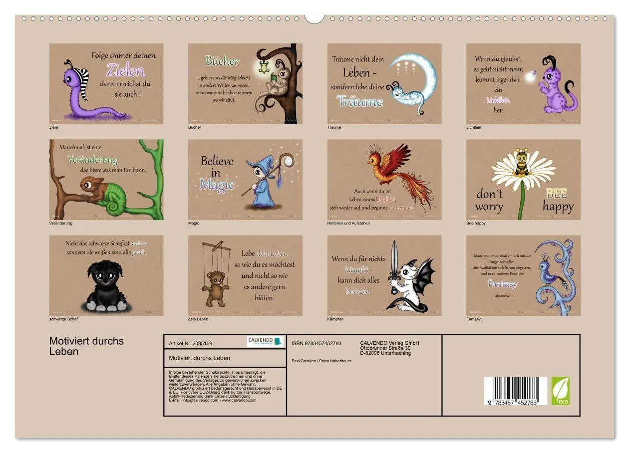 Bild: 9783457452783 | Motiviert durchs Leben (hochwertiger Premium Wandkalender 2026 DIN...