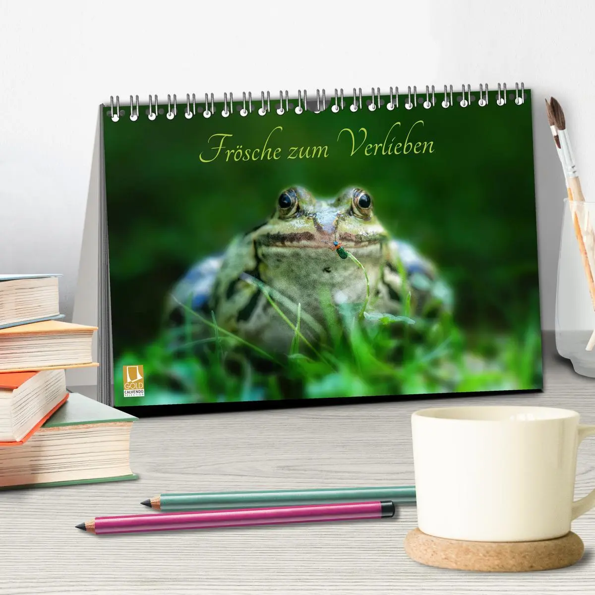 Bild: 9783457902783 | Frösche zum Verlieben (Tischkalender 2026 DIN A5 quer), CALVENDO...