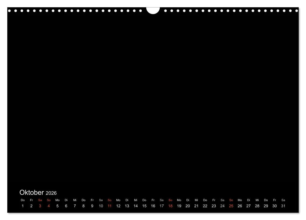 Bild: 9783516232783 | Bastelkalender - Schwarz (Wandkalender 2026 DIN A3 quer), CALVENDO...