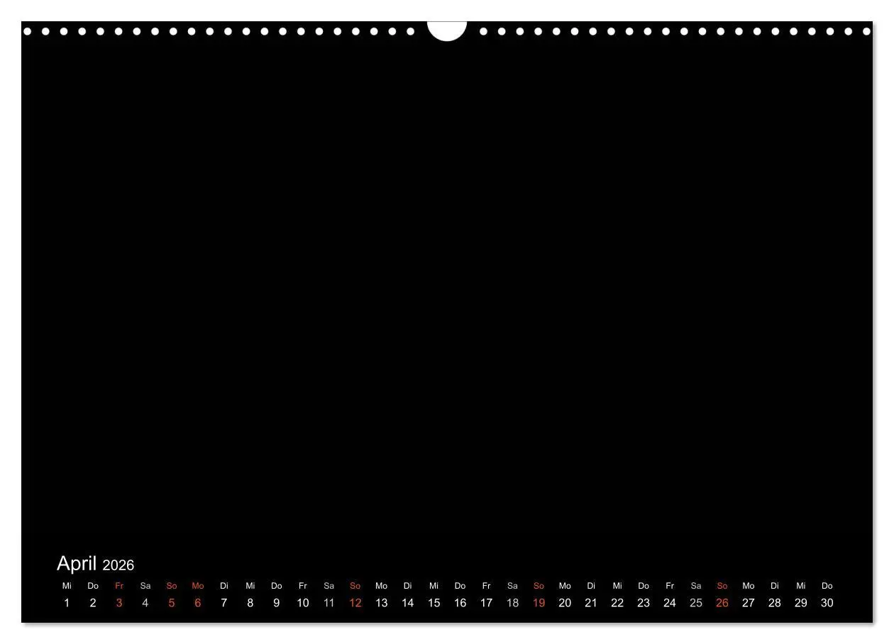 Bild: 9783516232783 | Bastelkalender - Schwarz (Wandkalender 2026 DIN A3 quer), CALVENDO...