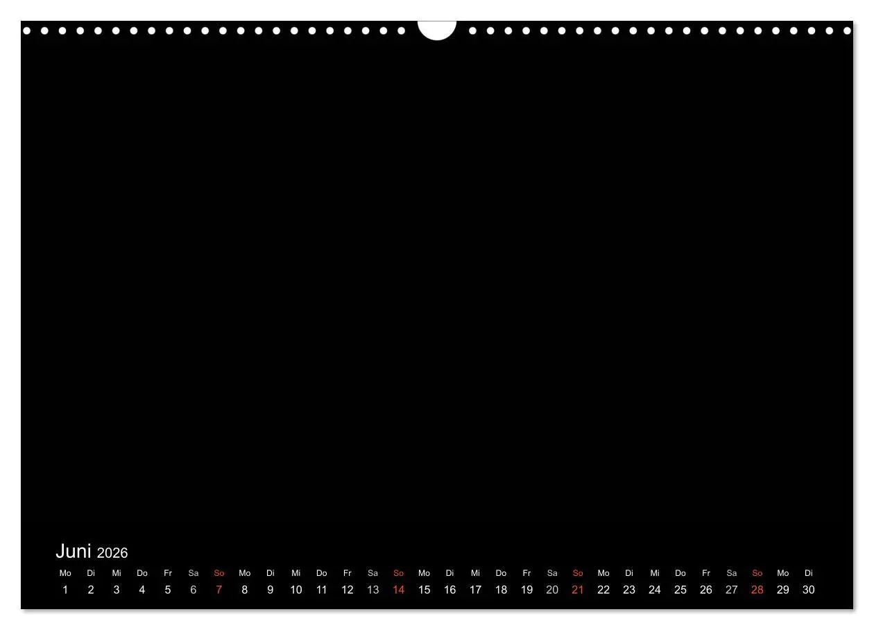 Bild: 9783516232783 | Bastelkalender - Schwarz (Wandkalender 2026 DIN A3 quer), CALVENDO...