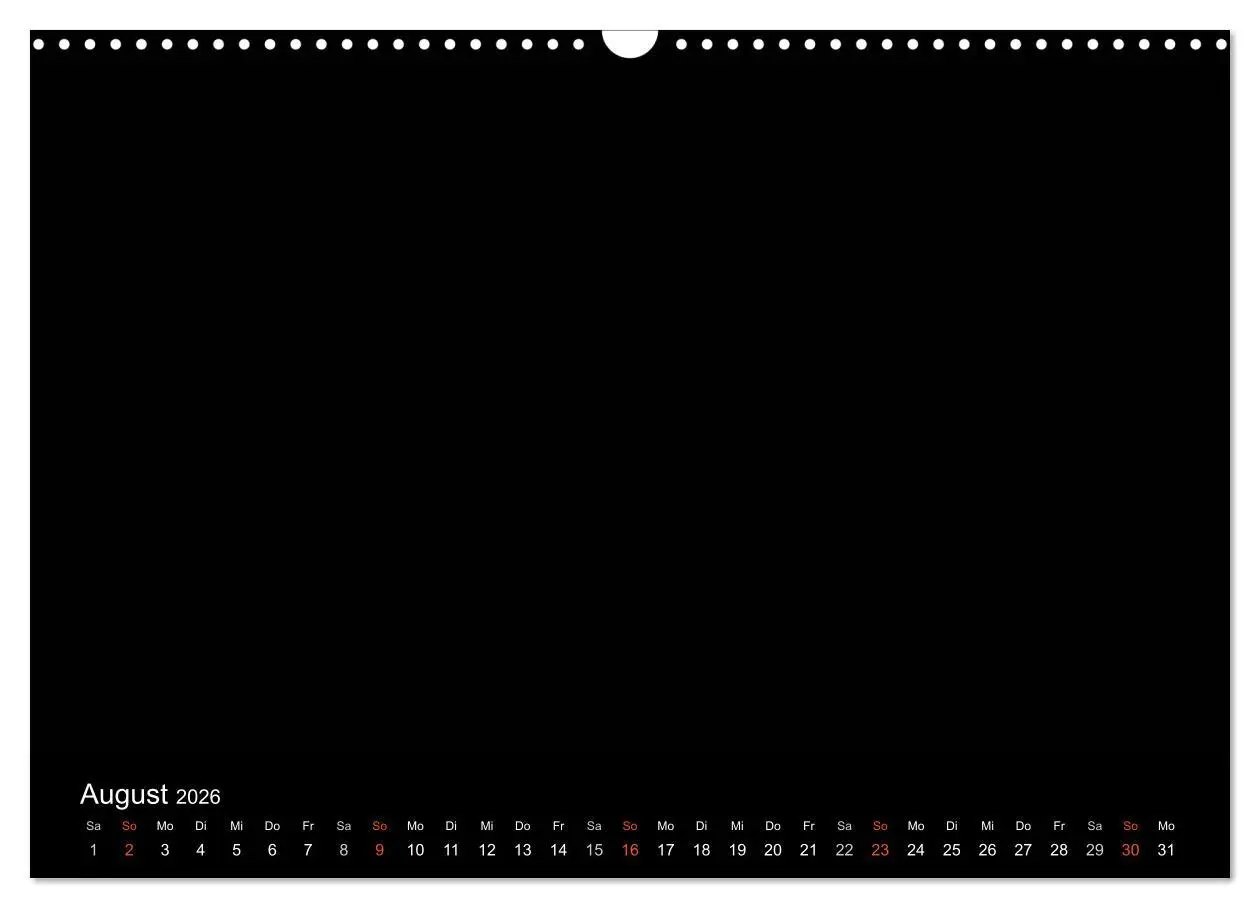 Bild: 9783516232783 | Bastelkalender - Schwarz (Wandkalender 2026 DIN A3 quer), CALVENDO...