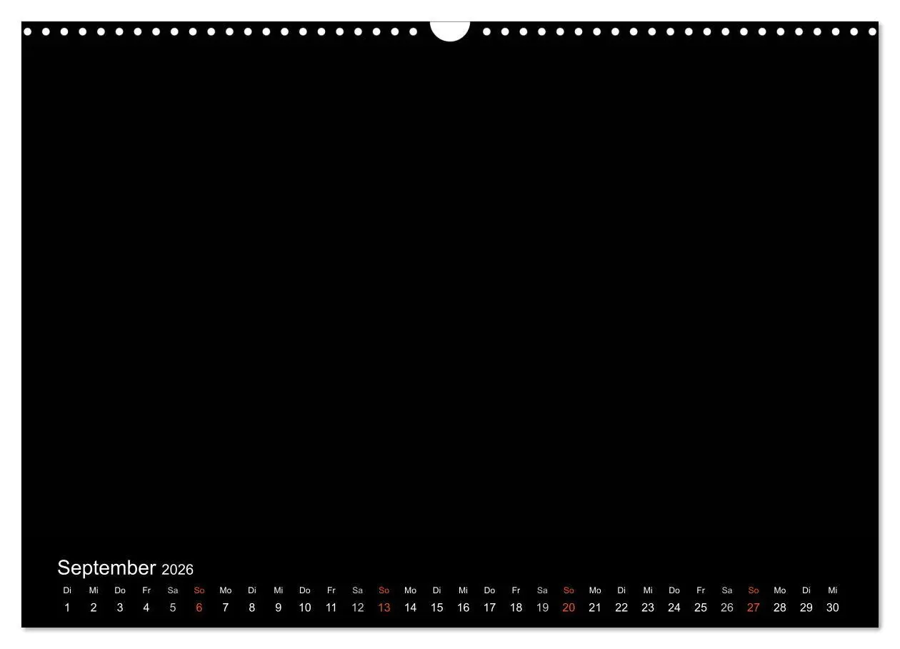 Bild: 9783516232783 | Bastelkalender - Schwarz (Wandkalender 2026 DIN A3 quer), CALVENDO...