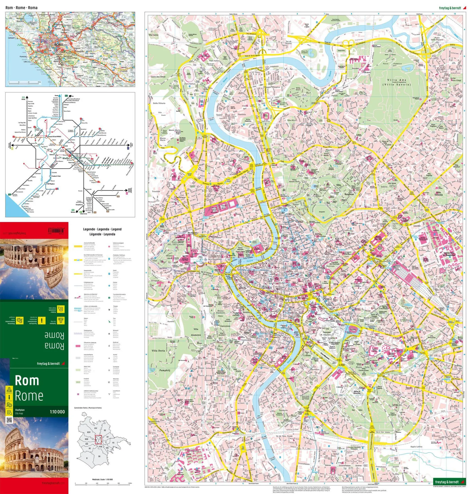 Bild: 9783707922783 | freytag &amp; berndt Stadtplan Rom 1:10.000 | Freytag &amp; Berndt | 2024