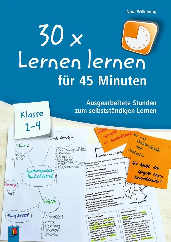 Cover: 9783834642783 | 30 x Lernen lernen für 45 Minuten - Klasse 1-4 | Nina Wilkening | Buch