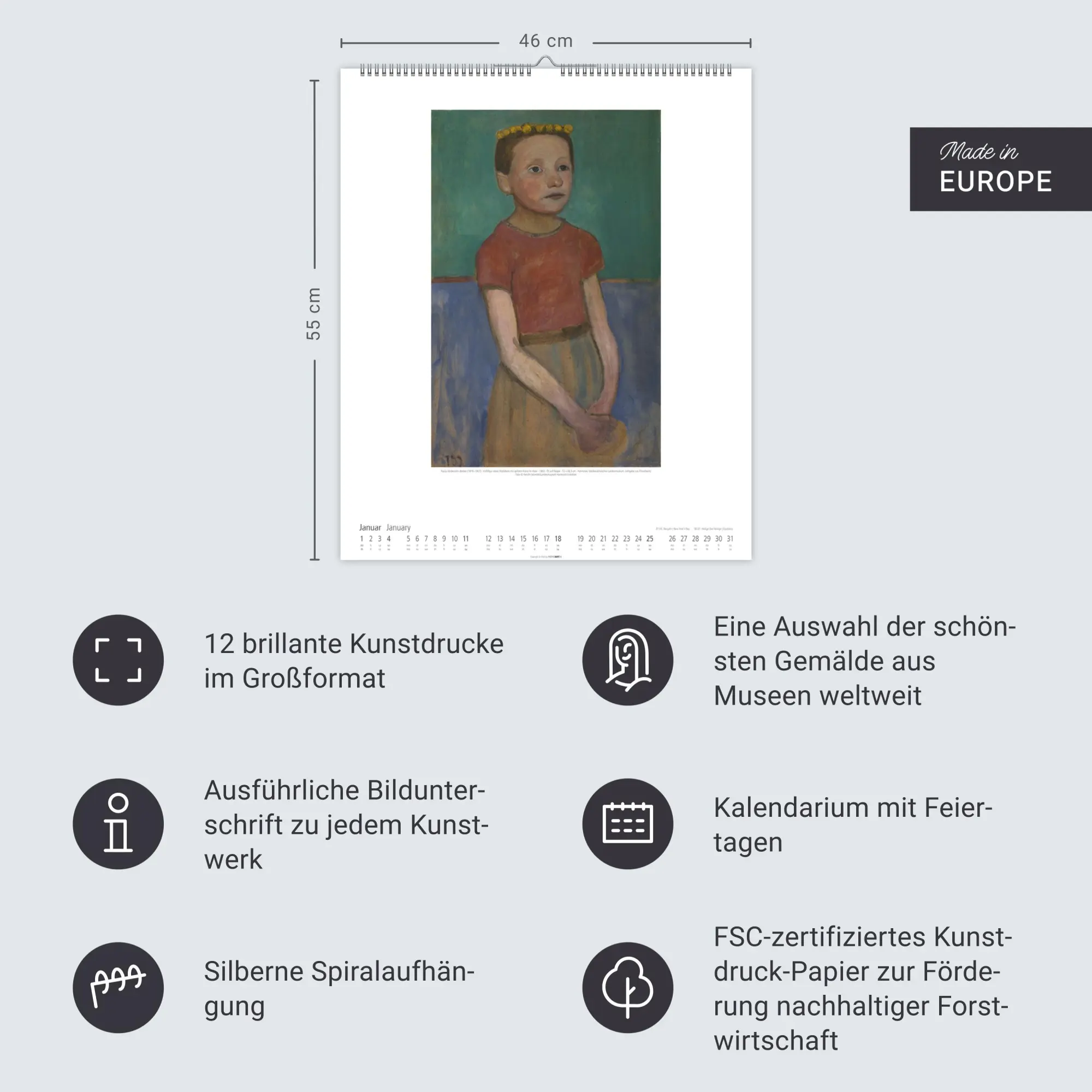 Bild: 9783839902783 | Paula Modersohn-Becker Kalender 2026 | Paula Modersohn-Becker | 14 S.