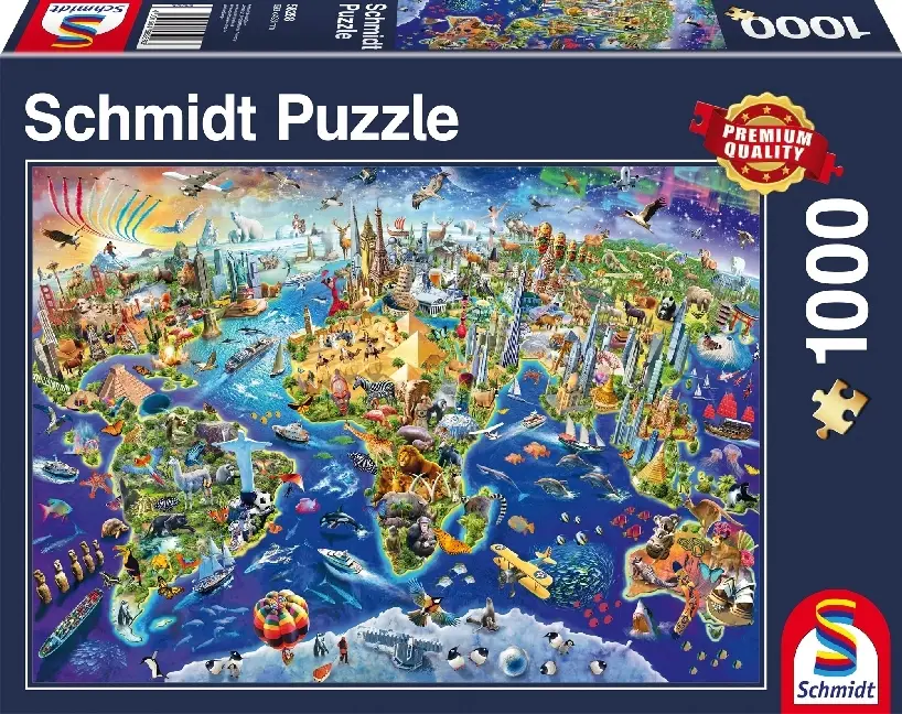 Cover: 4001504582883 | Entdecke unsere Welt (Puzzle) | Schmidt Spiele | Spiel | In Spielebox