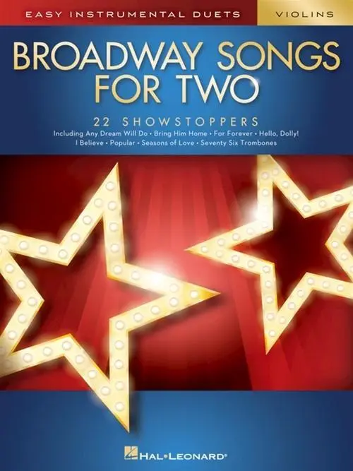 Cover: 9781540012883 | Broadway Songs for Two Violins | Easy Instrumental Duets | Various