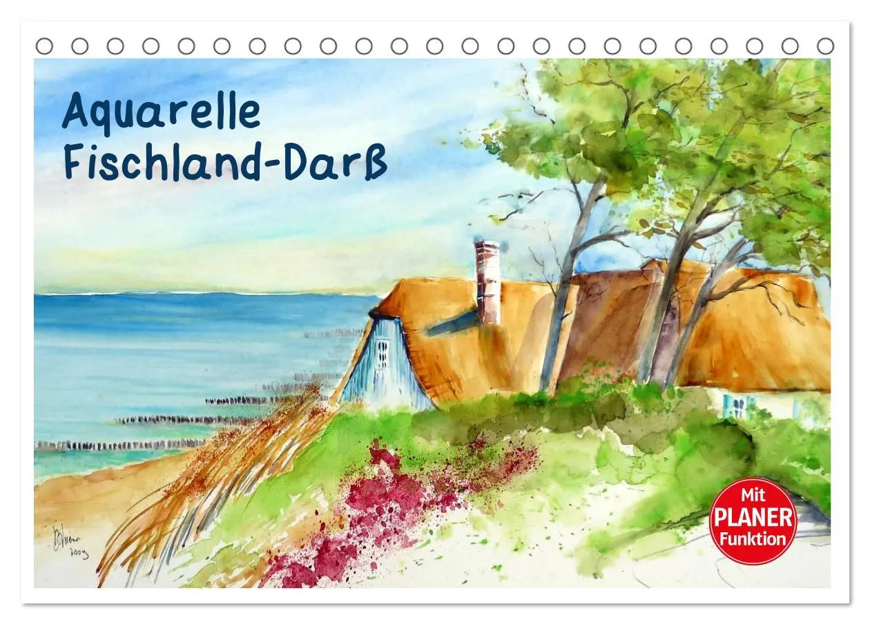 Cover: 9783457992883 | Aquarelle - Fischland-Darß (Tischkalender 2026 DIN A5 quer),...