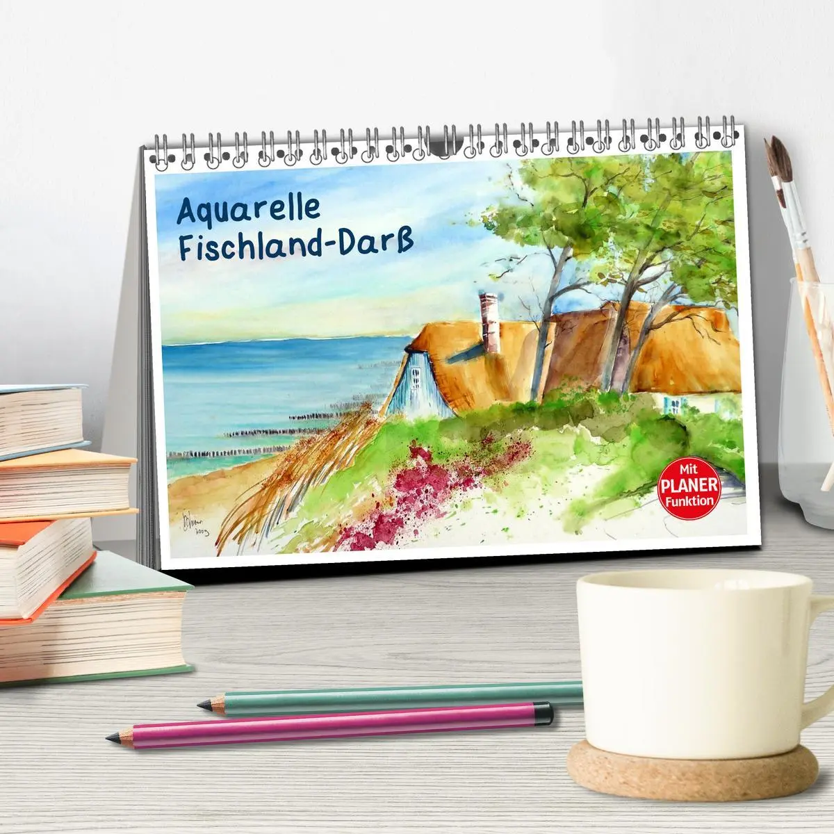 Bild: 9783457992883 | Aquarelle - Fischland-Darß (Tischkalender 2026 DIN A5 quer),...