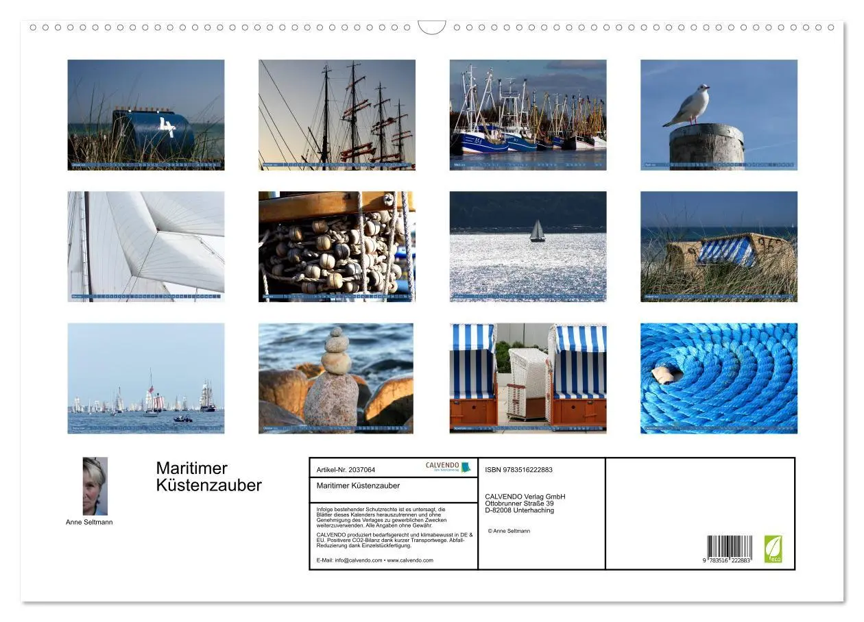 Bild: 9783516222883 | Maritimer Küstenzauber (Wandkalender 2026 DIN A2 quer), CALVENDO...