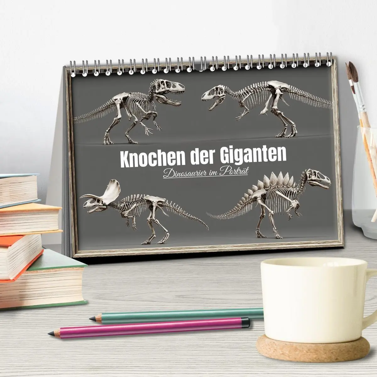 Bild: 9783516912883 | Knochen der Giganten - Dinosaurier im Porträt (Tischkalender 2027...