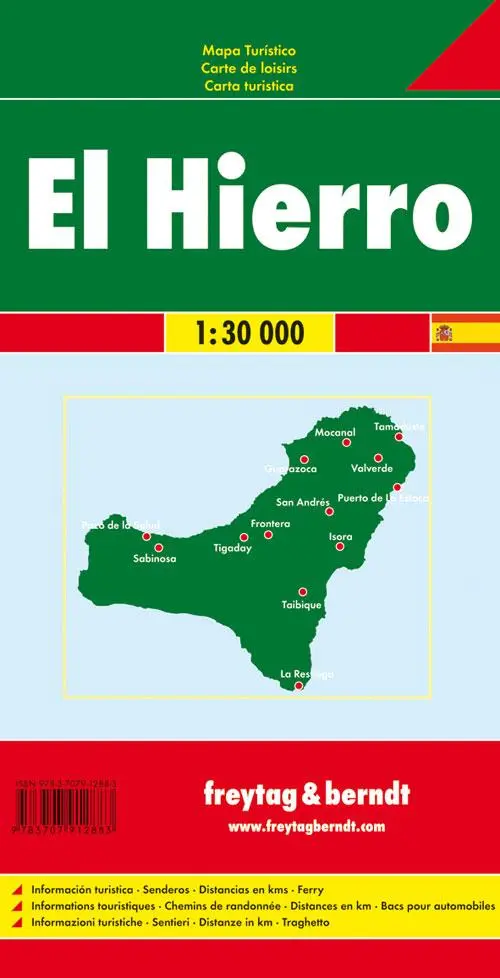 Rückseite: 9783707912883 | El Hierro 1 : 30 000 | (Land-)Karte | Deutsch | 2010