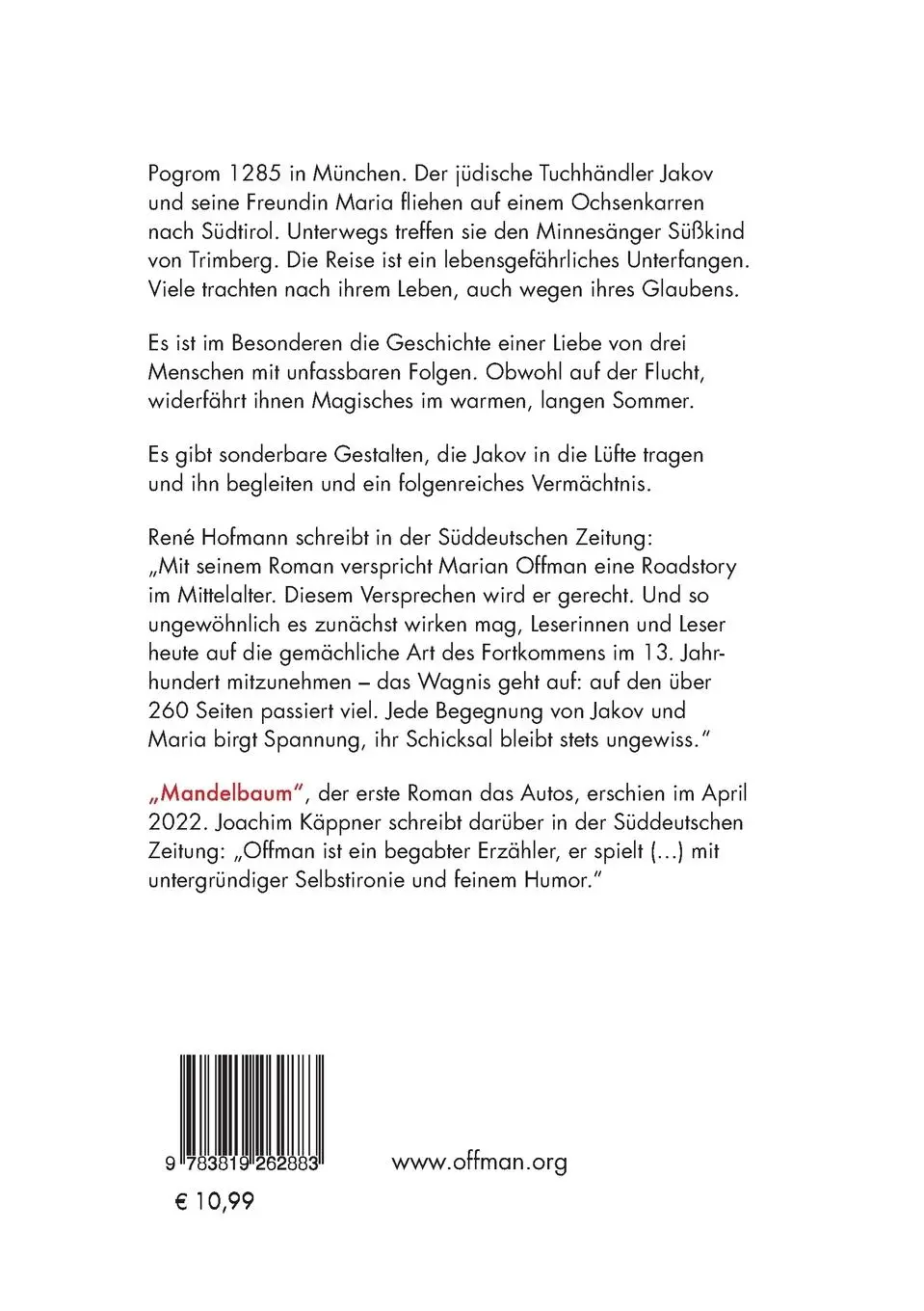 Rückseite: 9783819262883 | Dreierliebe | Eine Roadstory | Marian Offman | Taschenbuch | 264 S.