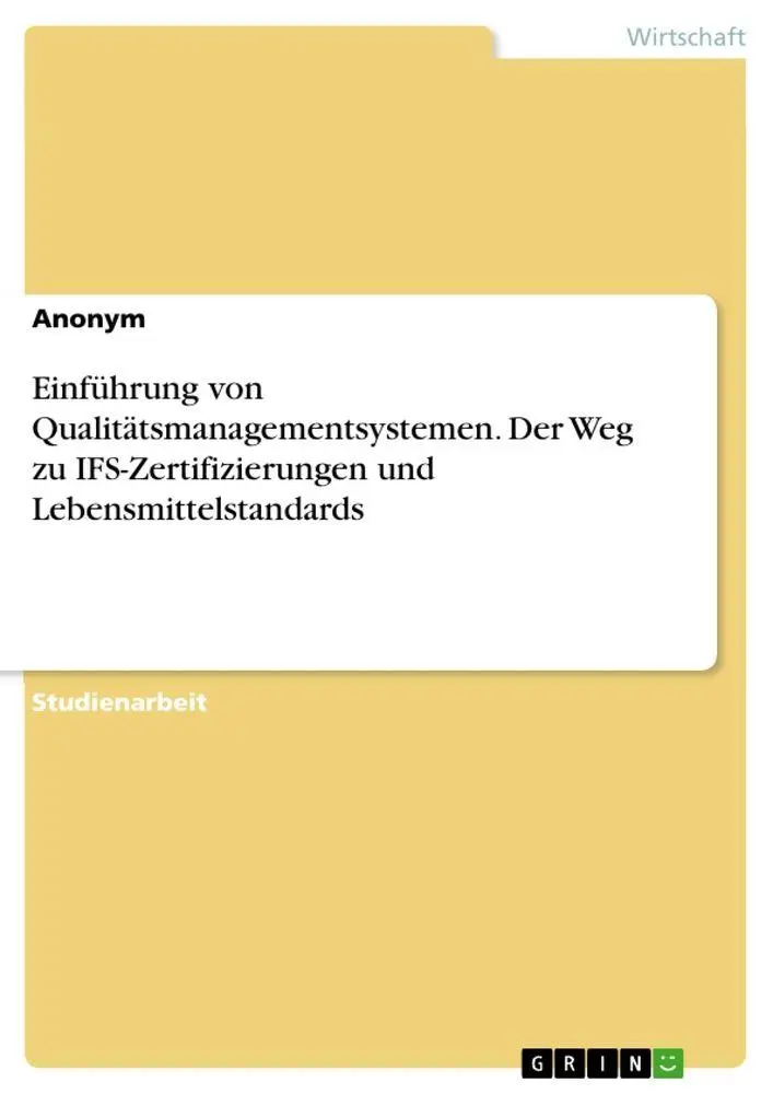 Cover: 9783389052983 | Einführung von Qualitätsmanagementsystemen. Der Weg zu...