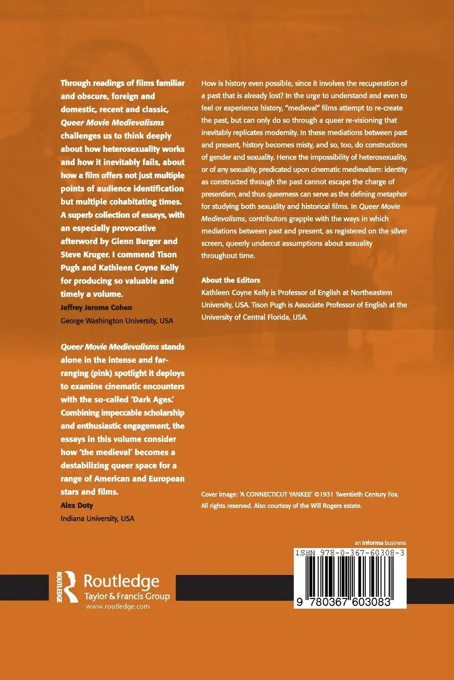 Rückseite: 9780367603083 | Queer Movie Medievalisms | Tison Pugh | Taschenbuch | Englisch | 2020