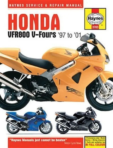 Cover: 9781785213083 | Honda VFR800 V-Fours (97 - 01) Haynes Repair Manual | Publishing