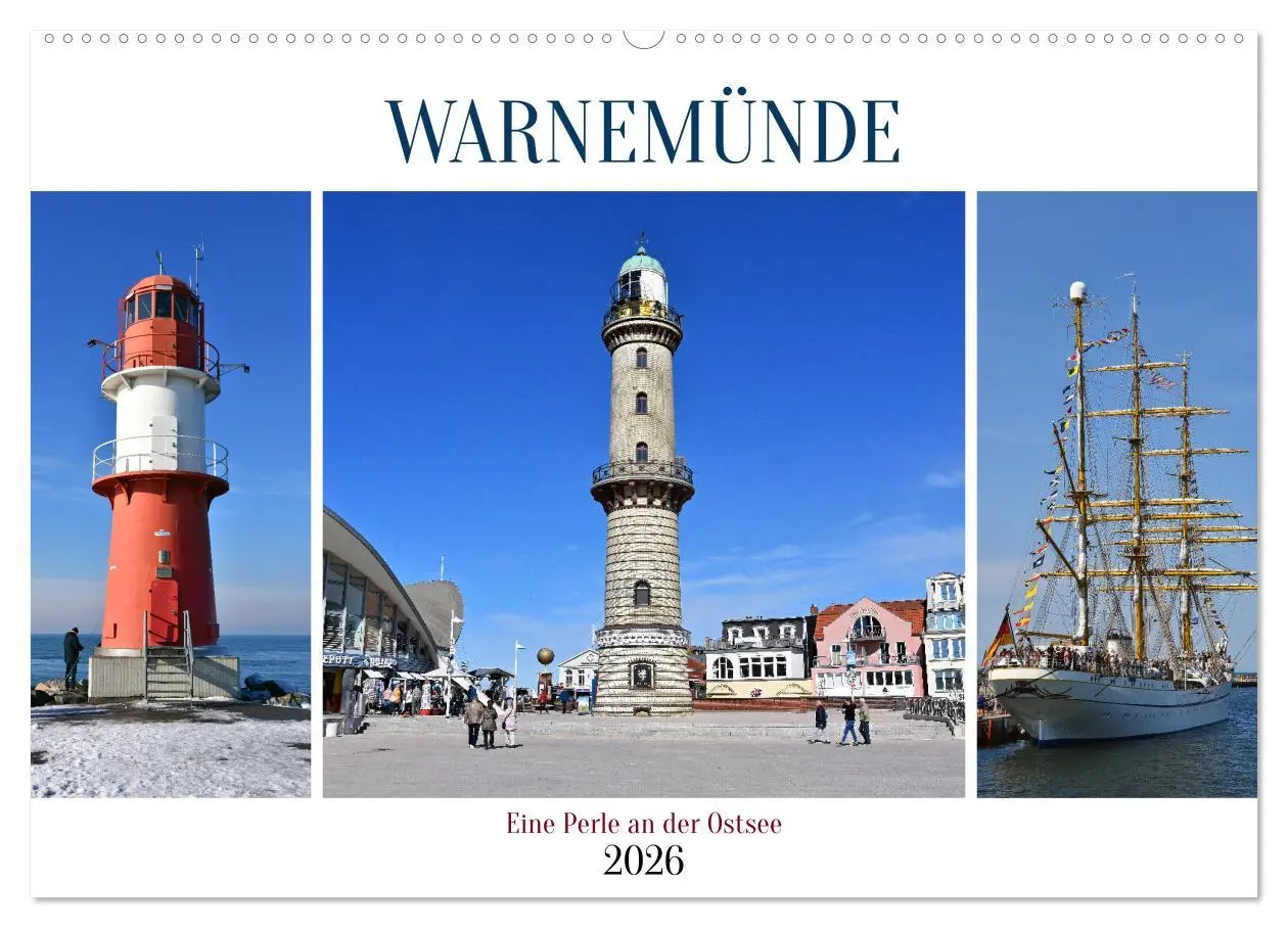 Cover: 9783457563083 | WARNEMÜNDE (Wandkalender 2026 DIN A2 quer), CALVENDO Monatskalender