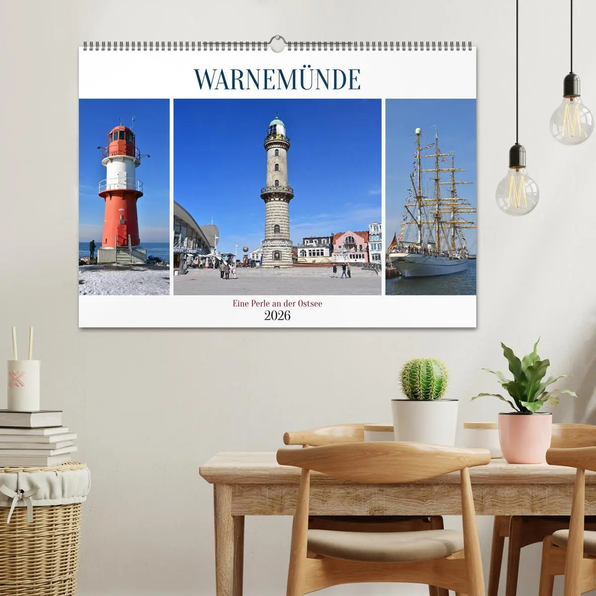 Bild: 9783457563083 | WARNEMÜNDE (Wandkalender 2026 DIN A2 quer), CALVENDO Monatskalender